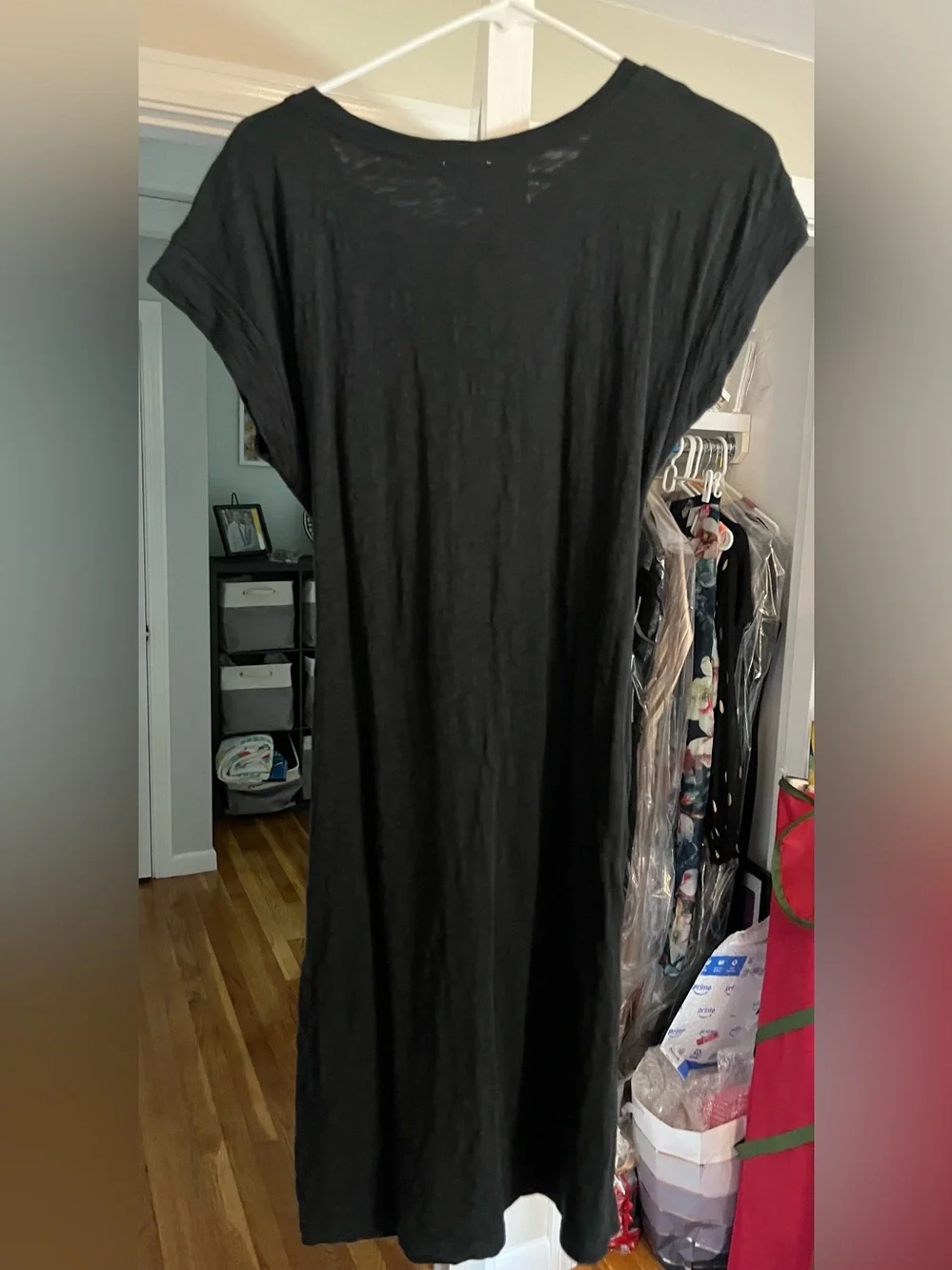 J.Crew Cotton Tie Black Dress- size Med